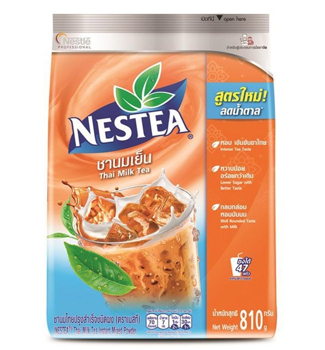 NESTEA Thai Milk Tea Instant Tea 3in1 เนสที ชาไทย ปรุงสำเร็จชนิดผง 810g.