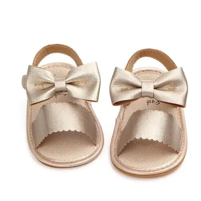 Newborn Infant Baby Girls Sandals Prewalker PU Leather Shoes