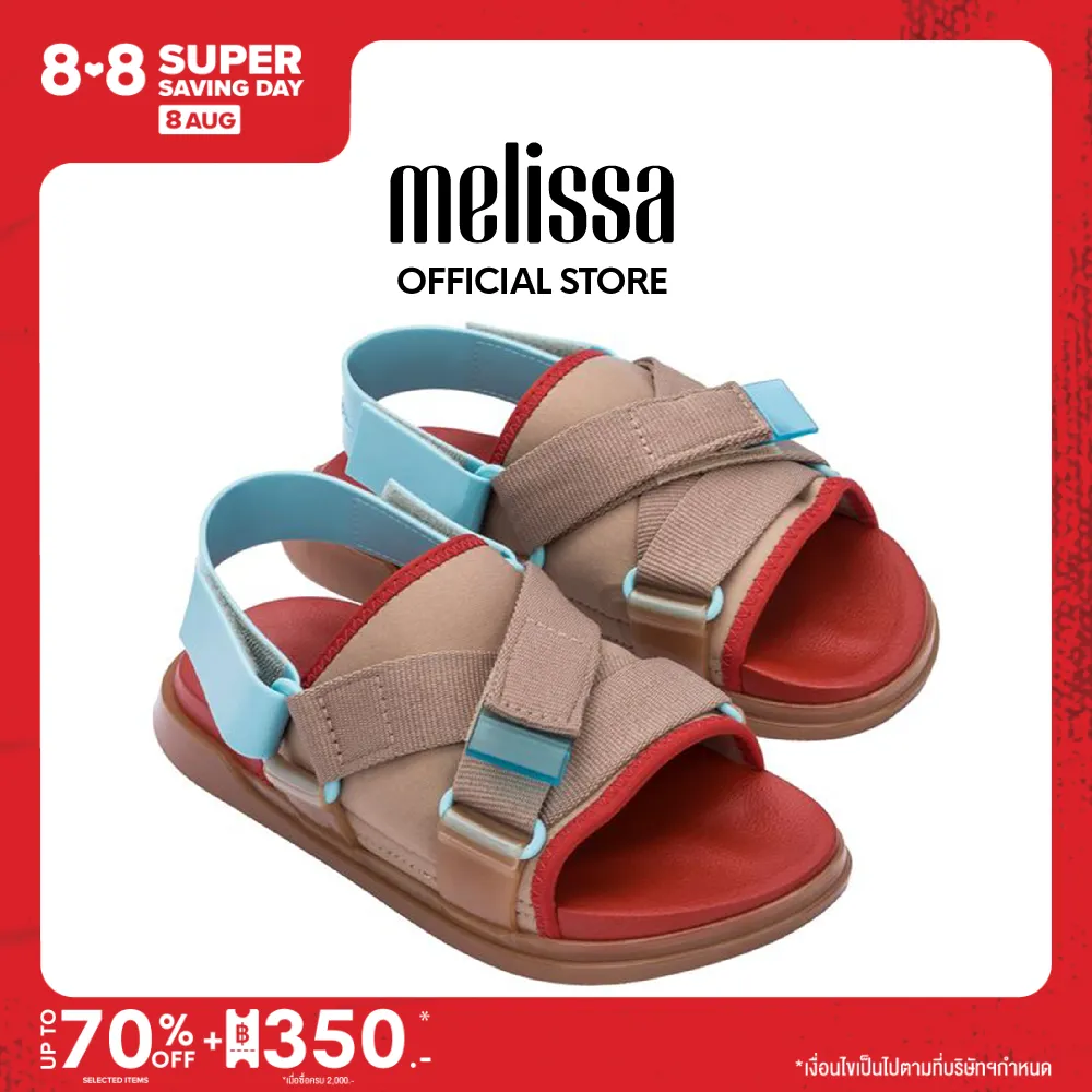 MELISSA รองเท้าแตะรัดส้น รุ่น MELISSA + RIDER R NEXT  32936 รองเท้าส้นแบน รองเท้าลำลอง รองเท้ารัดส้น รองเท้าพลาสติก เมลิสซ่า