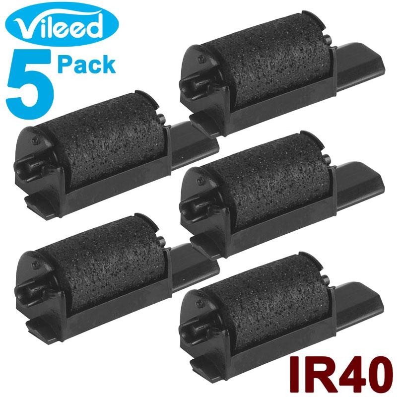 5pcs IR40 Black Ink Roller for Printing Calculator Cash Register Retail