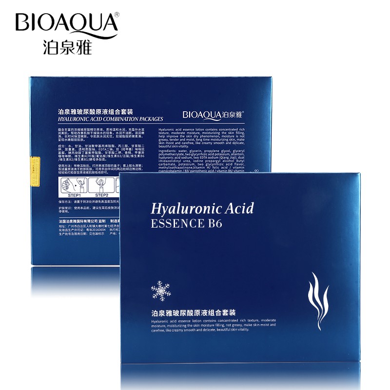 Bioaqua hyaluronic acid essence B6 เอสเซนส์ กรดไฮยาลูโรนิก บรรจุ เซตละ 5 ml.x 10 ขวด ผิวหน้าชุ่ม