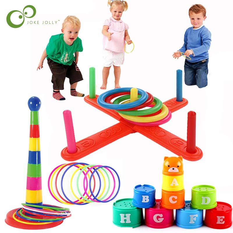 Baby Stacking Cup & Sports Circle Ferrule Stacked Layers Throwing Game