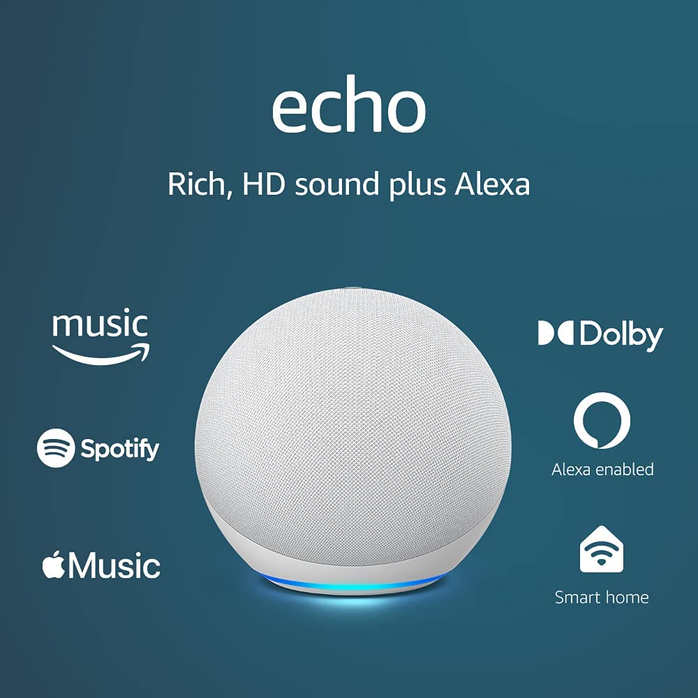 Amazon Echo 4 (4th Gen) with Premium Sound Fast 1 Day Ship from