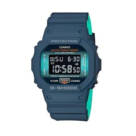 casio DW-5600CC-2DR ทูโทนสีกลมฟ้า