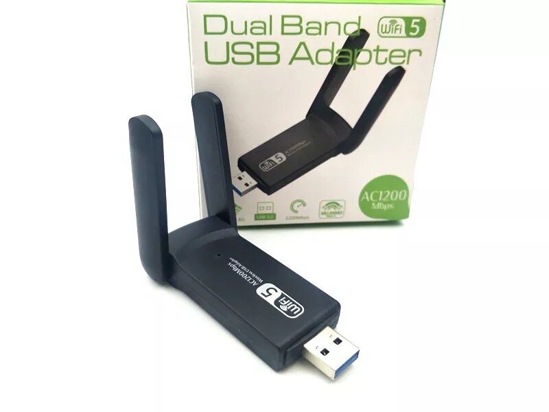 ใหม่ 3.0 2.4g 5.8ghz Realtek Dual Band 1200mbps อะแดปเตอร์เครือข่ายไร้สาย Usb Wifi Antenna สำหรับพีซีเดสก์ท็อป