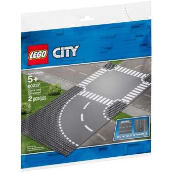 LEGO City 60237 Curve and Crossroad
