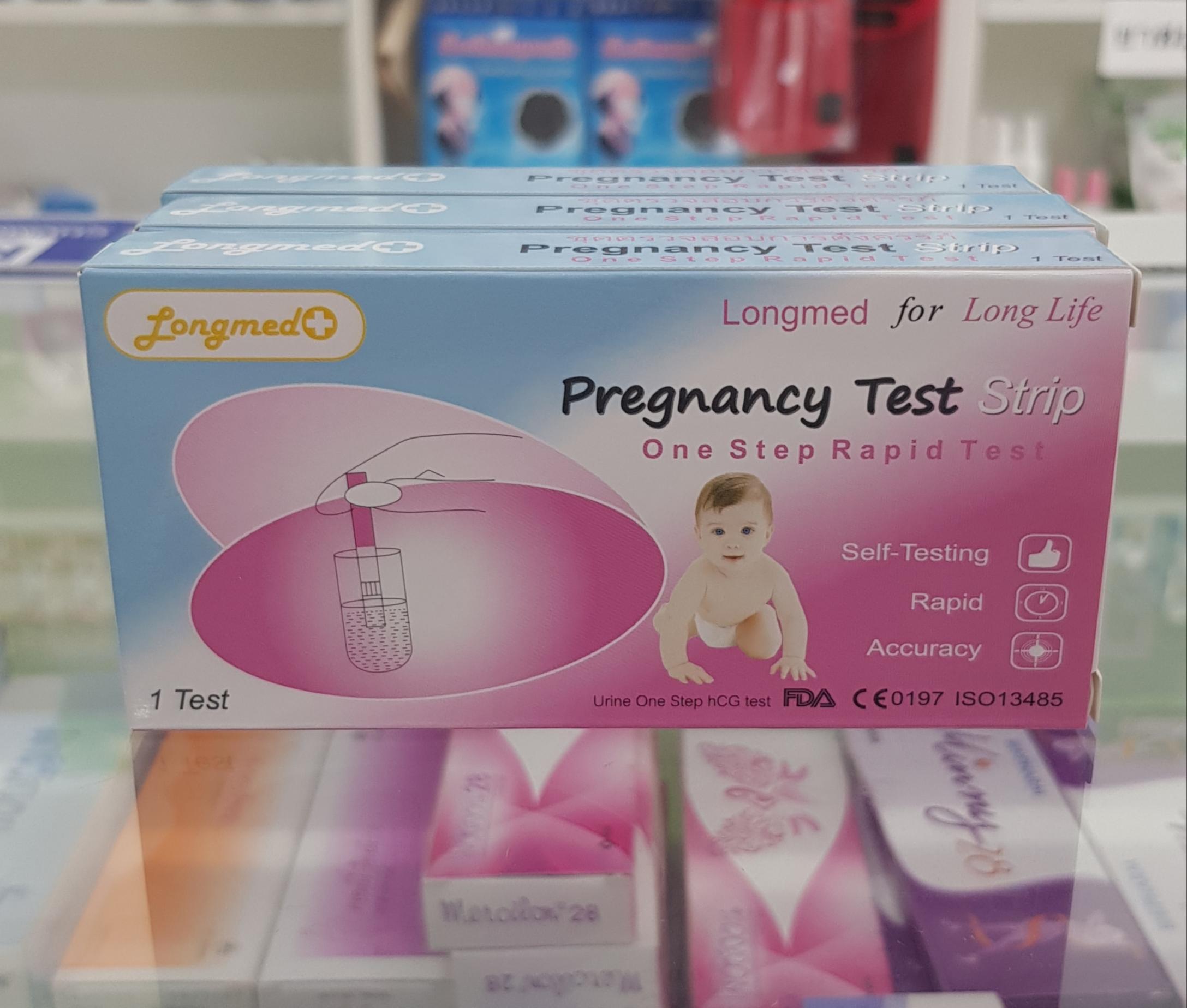 ชุดทดสอบการตั้งครรภ์ Pregnany Test Strip ชนิด จุ่ม ชุด 3 กล่อง