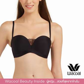 Wacoal Wireless bra Legendary Push up ชุดชั้นใน เสื้อชั้นในไร้โครง เสริมฟองน้ำ 25 มิลลิเมตร - WB3X50