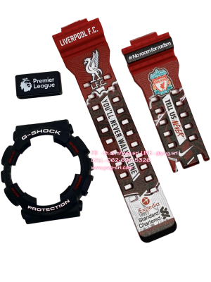 กรอบสาย G-SHOCK แท้? กรอบดำ สายแดงด้าน สกรีนลาย Liverpool ใส่ได้รับรุ่น GA-100 ,GA-110 ,GA-120 ,GAX-100 ,GD-100 ,GD-120 กรอบสาย G-SHOCK แท้? กรอบดำ สายแดงด้าน สกรีนลาย Liverpool ใส่ได้รับรุ่น GA-100 ,GA-110 ,GA-120 ,GAX-100 ,GD-100 ,GD-120