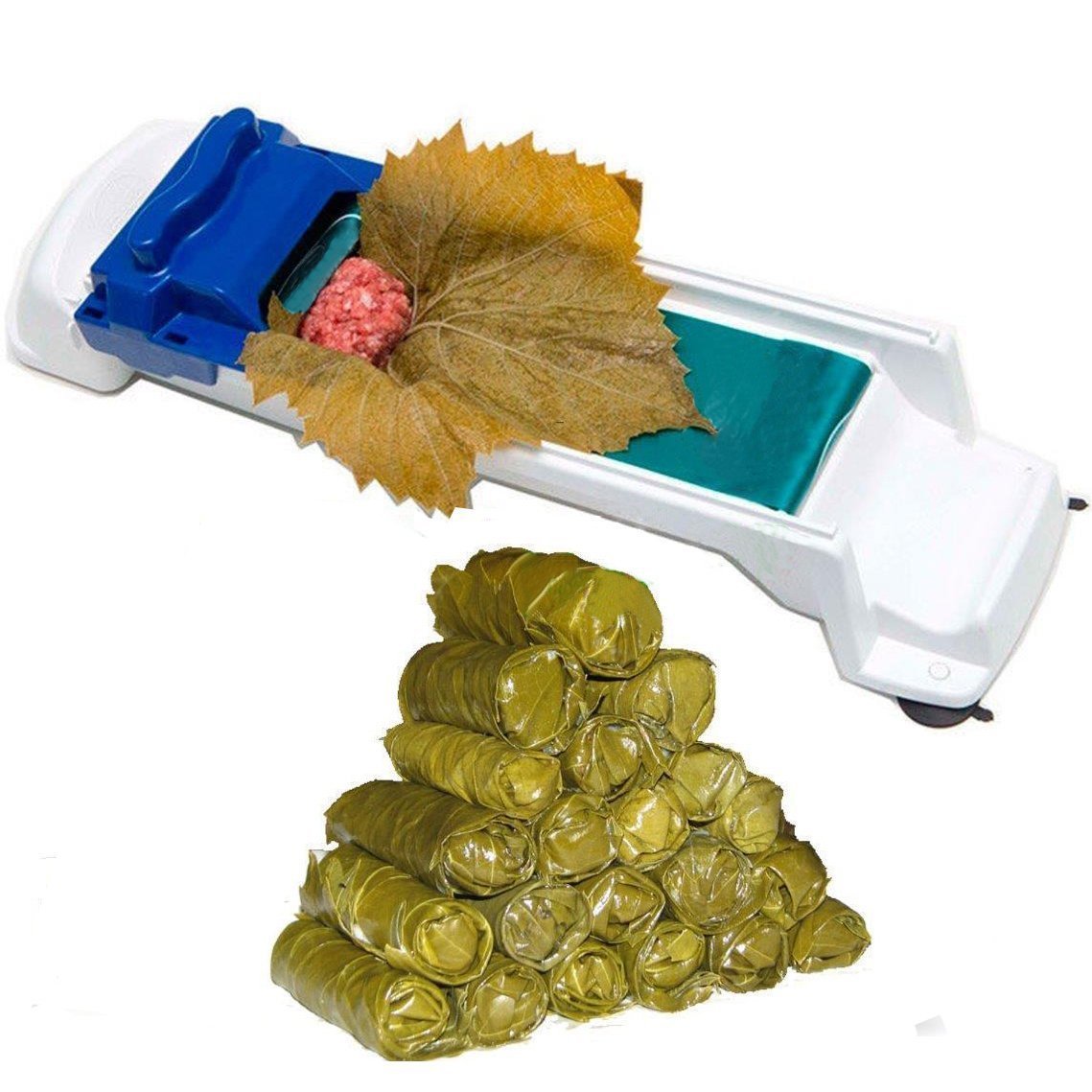 MINBAOYU196810บ้านสะดวกใบองุ่นเครื่องพลาสติก Magic การม้วนเนื้อม้วนเครื่องมือทำซูชิเครื่องตุ๊กตาองุ่นและกระหล่ำปลีผัก Leaf Rolling Tool