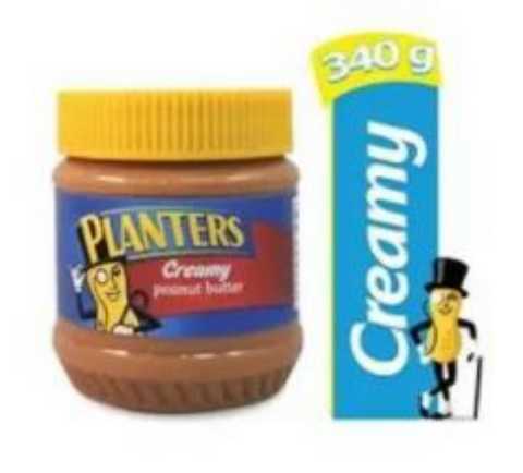 Planters Creamy Peanut Butter 340g. แพลนเตอร์ เนยถั่วบดละเอียด 340กรัม