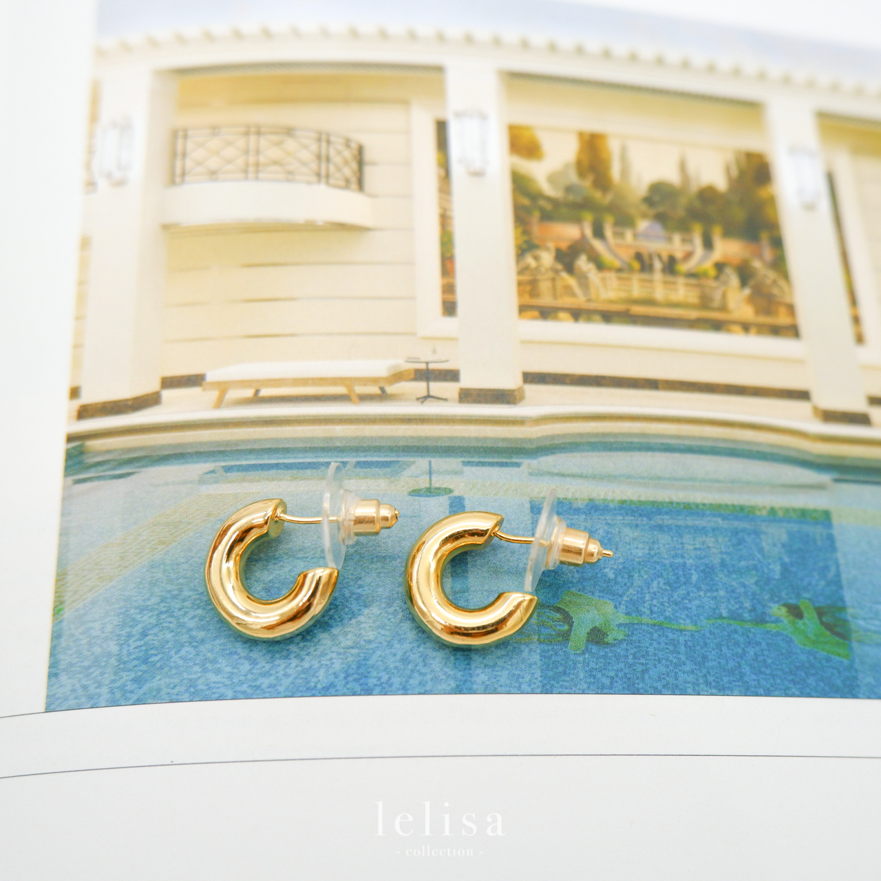 LELISA - Venice Earring - ต่างหูสีทอง เรียบหรู น่ารัก ชิคๆ Gold Plated Earring