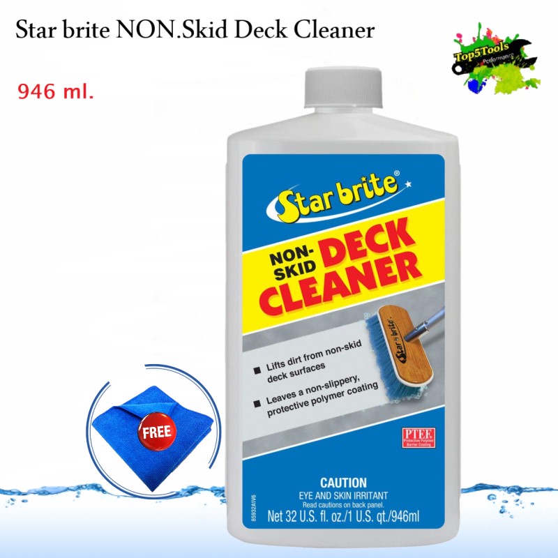 STAR BRITE Non-Skid Deck Wax - Non-Slip Protection From Stains & UV Damage - 16 OZ (097316
