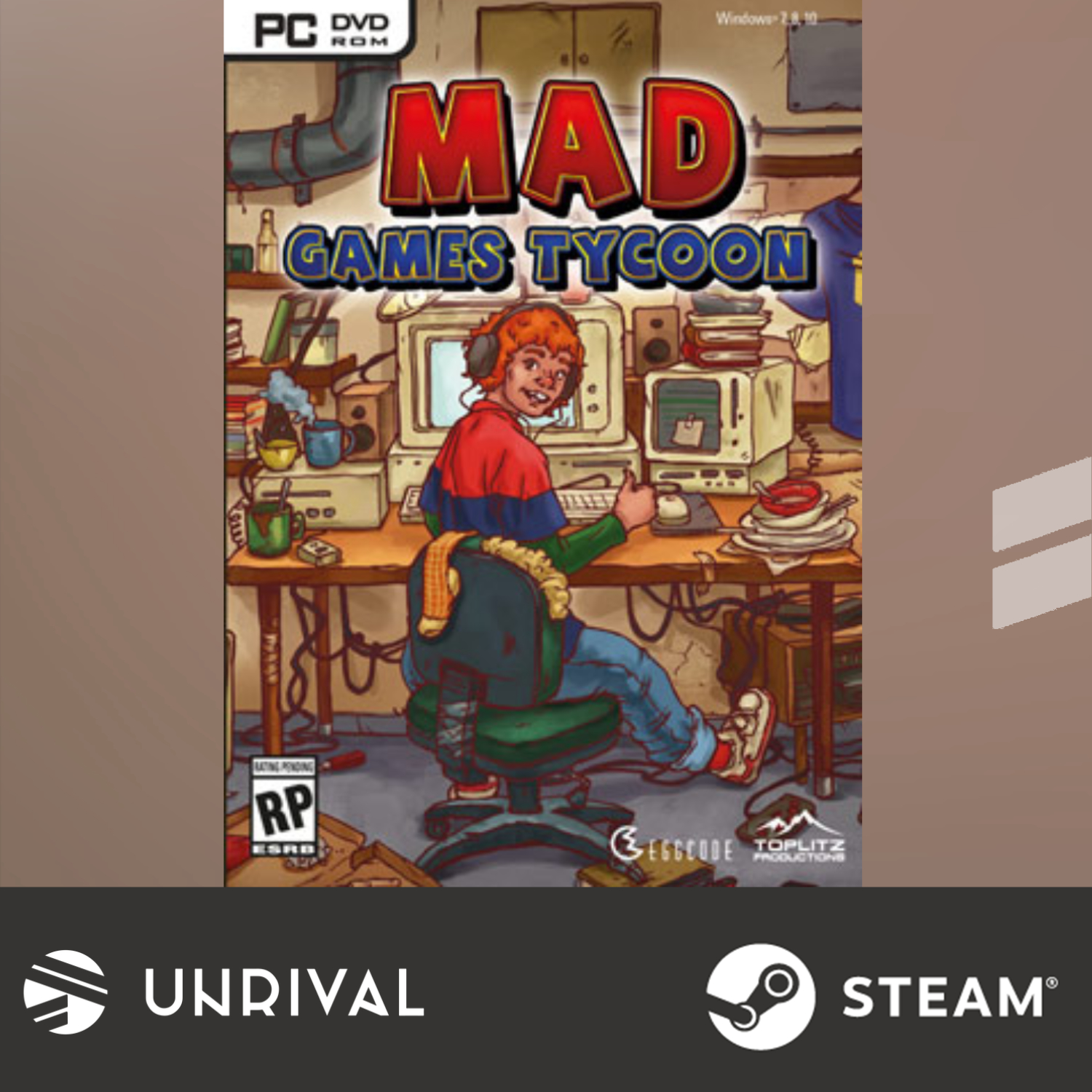 [Hot Sale] Mad Games Tycoon PC Digital Download Game (Single Player) - Unrival