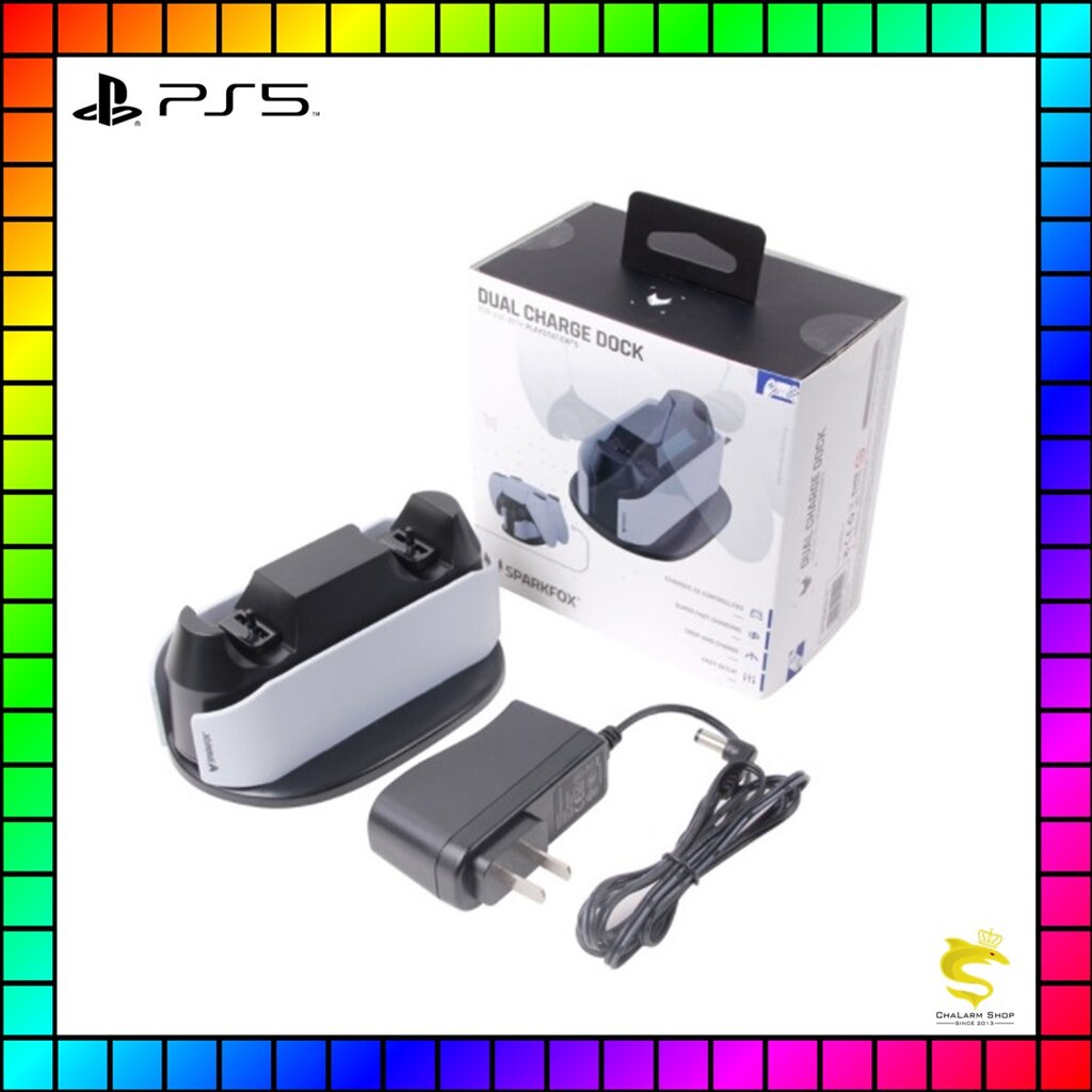 แนะนำsparkfox Dual Charge Dock For Playstation®5 แท่นชาร์จจอย Ps5 Th 4665