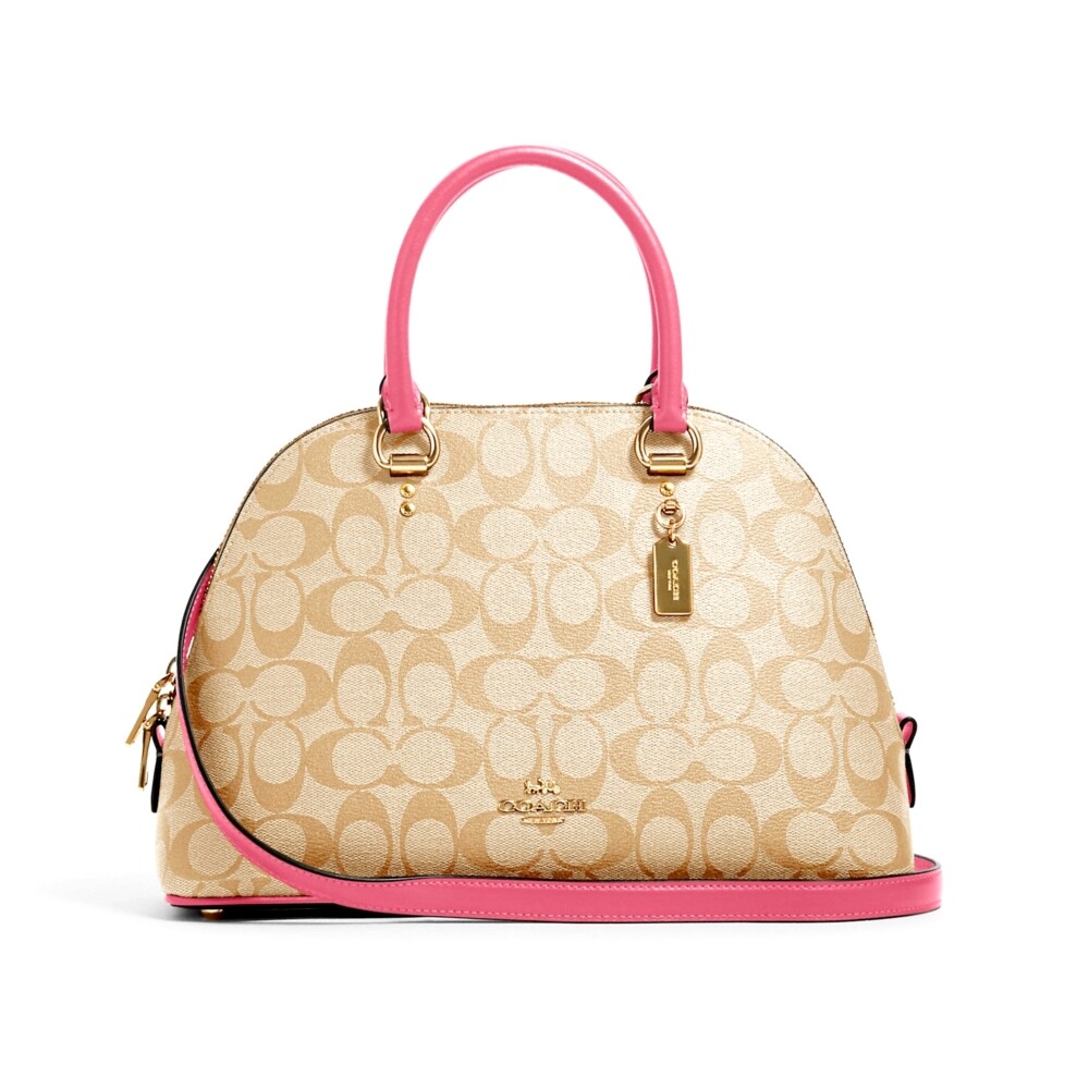 กระเป๋าสะพายข้าง COACH 2558 KATY SATCHEL IN SIGNATURE CANVAS (IMSQ1)