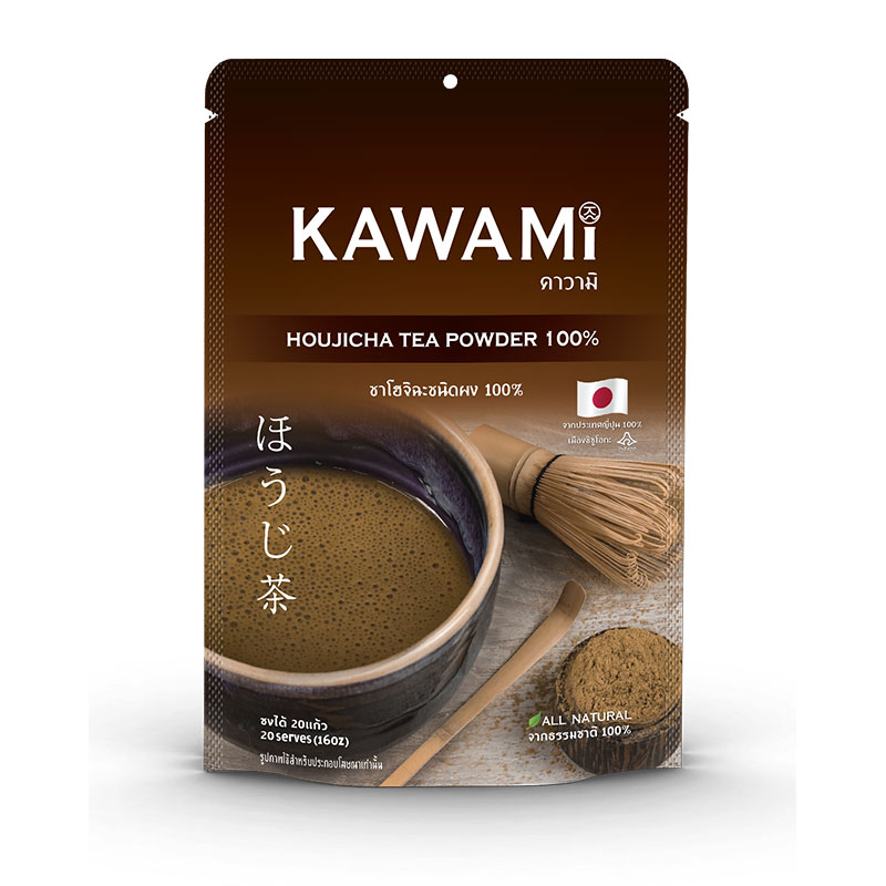 คาวามิโฮจิฉะ 100% ชนิดผง ขนาด 100 กรัม Kawami Houjicha Tea Powder 1000g.