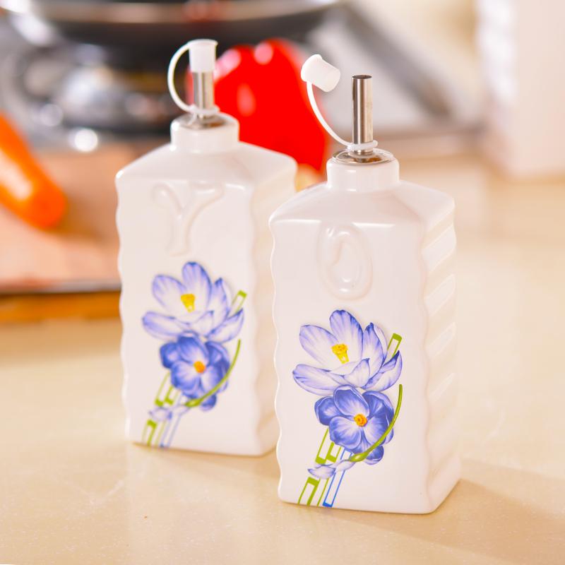 Dfc Leak-Proof Ceramic Oil Bottle Only Beautifulness) Bottle; Vinegar (jealousy) Bottle; Medicine (sickness) Creative A Soy Sauce Bottle Fragrant You Ping Kitchen Supplies Oiler Seasoning Bottle By Taobao Collection