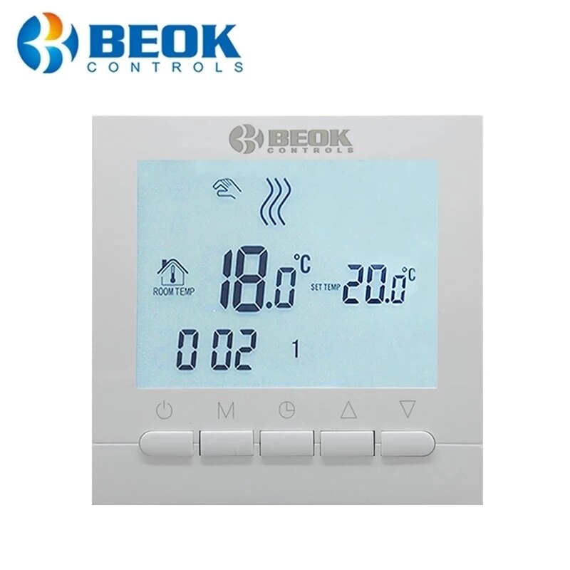 BEOK Room Wall-mounted Wifi / Non-Wifi Thermostat Temperature Controller  for Gas Boilers Heating Weekly Programmable BOT-313