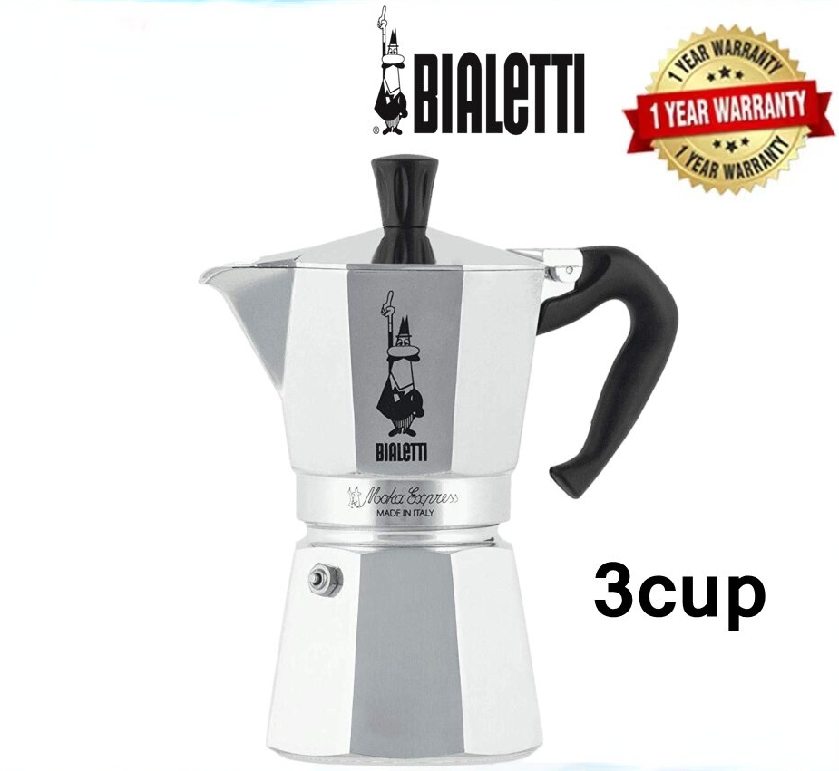 BIALETTI Moka Express 3cups 6cups หม้อต้มกาแฟ Moka Pot ของแท้ Made in