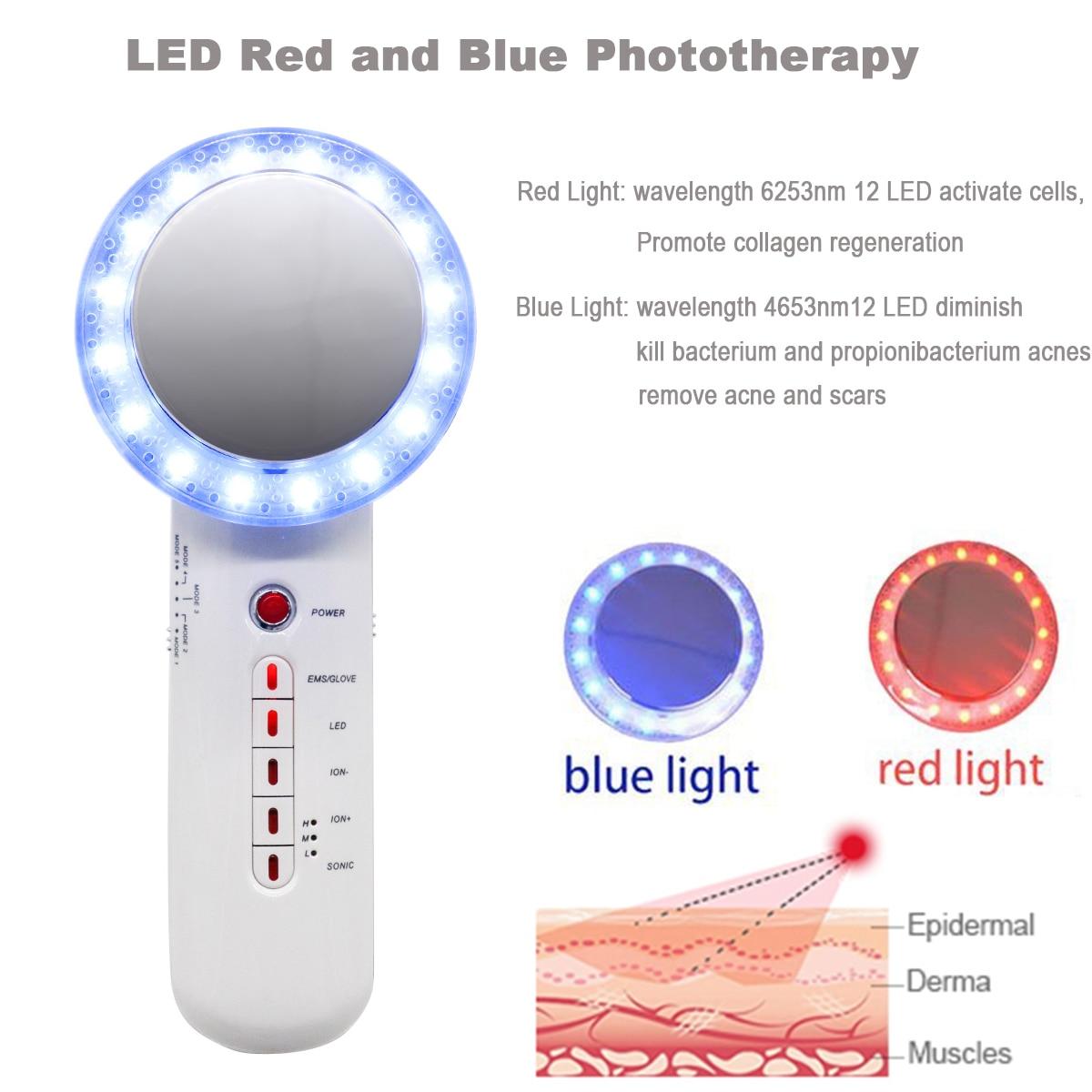 Ultrasonic EMS Body Facial Slimming Machine Anti Cellulite Remover Burn Fat Cavitation Weight