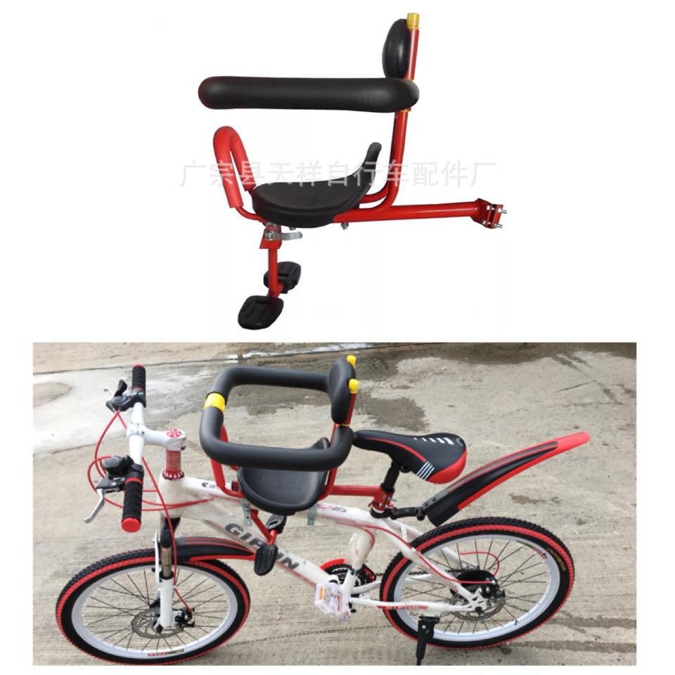 ที่นั่งเด็กติดจักรยานด้านหน้า Bicycle Kids child Front Baby Seat bike Carrier Australia Standard with Pop สีแดง Exceed :BCB001