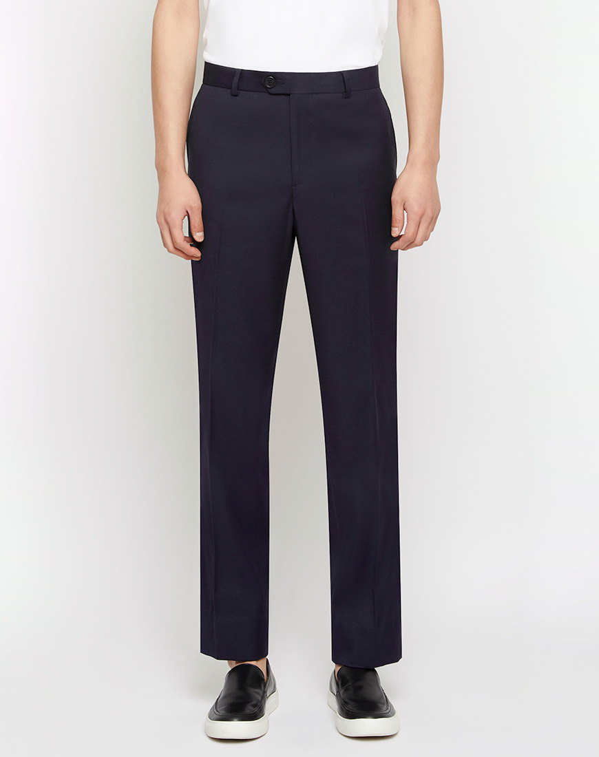 DAPPER กางเกงทำงาน รุ่น Essential Stretch ทรง Regular-Fit สีกรมท่า ...