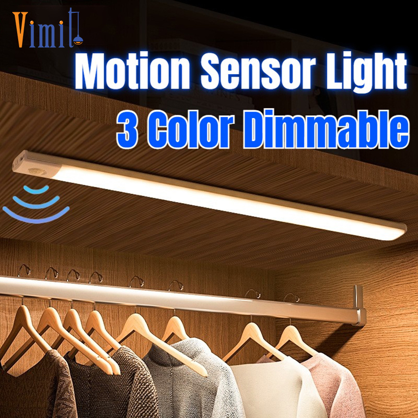 Vimite Ultra thin 3 Color Motion Sensor Night light indoor USB