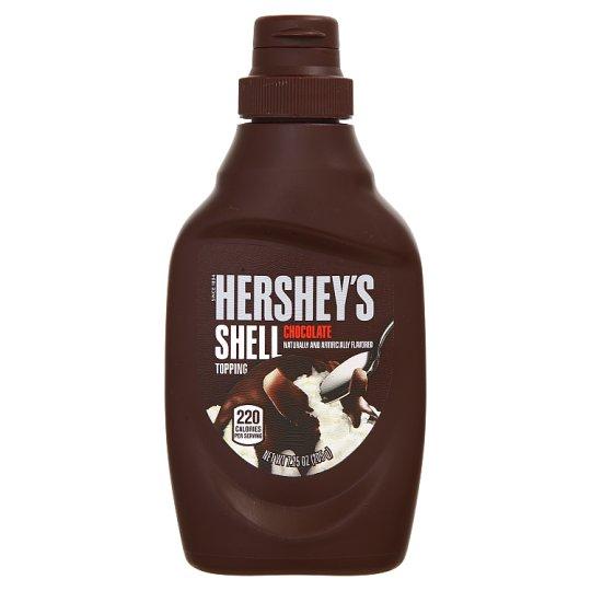 เฮอร์ชีส์ ช็อกโกแลต เชลล์ ท็อปปิ้ง ผลิตภัณฑ์แต่งหน้าไอศกรีม 205กรัม/Hershey Chocolate Shell Topping Ice Cream Makeup 205g