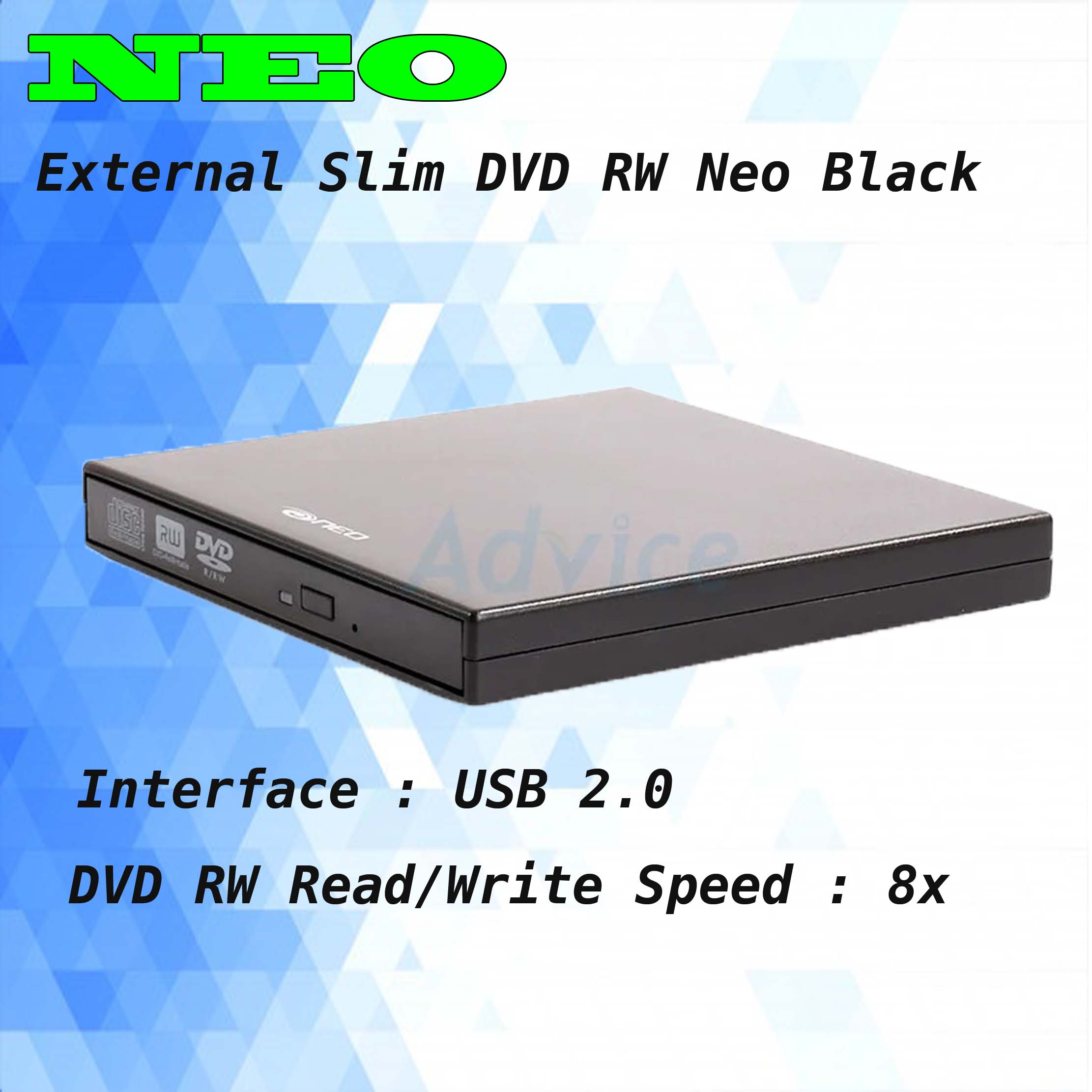 External DVD Writer USB 2.0 Tray Load