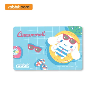 Rabbit Card บัตรแรบบิท CINNAMOROLL ลายสระว่ายน้ำ สำหรับบุคคลทั่วไป (Pool)