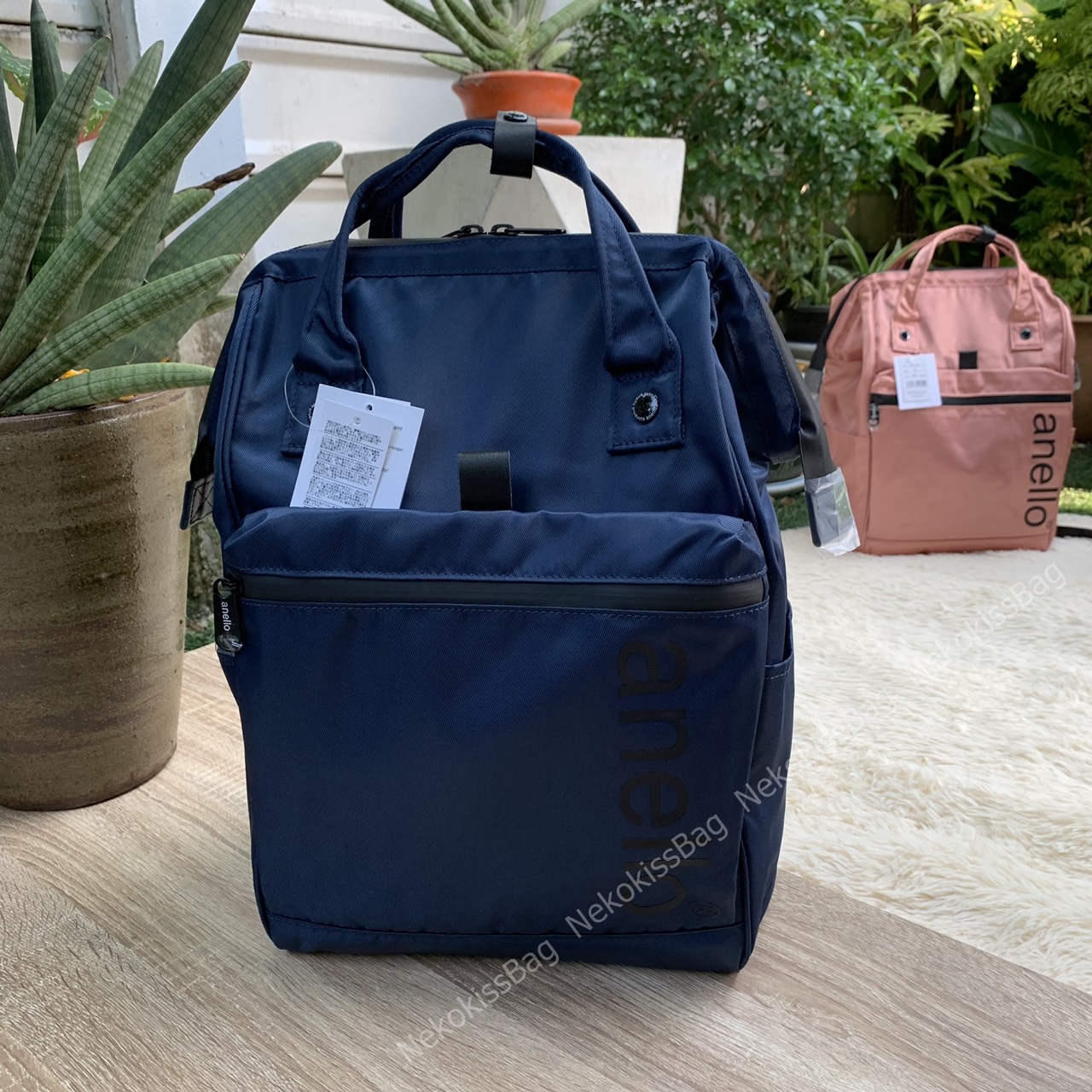 NekokissBag Anello แท้100 Nylon Backpack Water Repellent กระเป๋าเป้