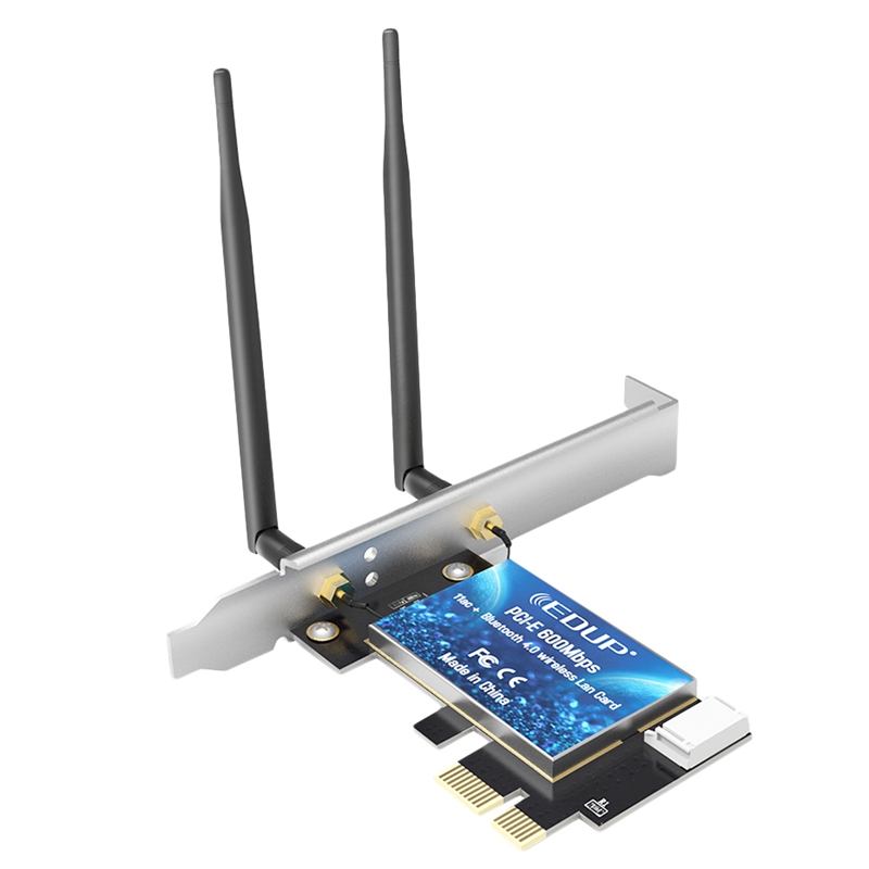 EDUP PCIE 600Mbps WiFi Card Bluetooth 4.0 Adapter 2.4GHz/5GHz Dual Band Wireless Network Card