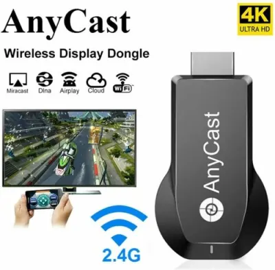 Anycast M9 Plus รุ่นใหม่ล่าสุด 2019 HDMI WIFI Display เชื่อมต่อมือถือขึ้นทีวี รองรับ Google Chrome,Google Home และ Android Screen Mirroring Cast Screen AirPlay DLNA MiracastrPlay DLNA chromecast MiracastAnycastแท้100%