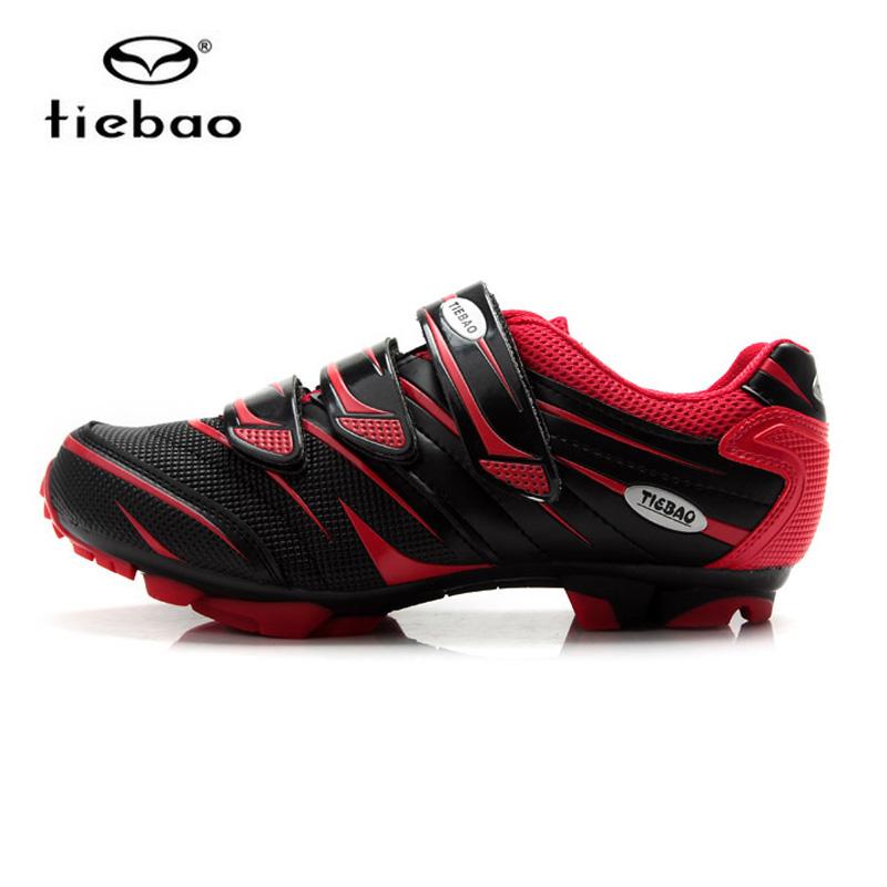 รองเท้าจักรยานเสือภูเขา TIEBAO รุ่น TB35-B816A สีแดงดำ