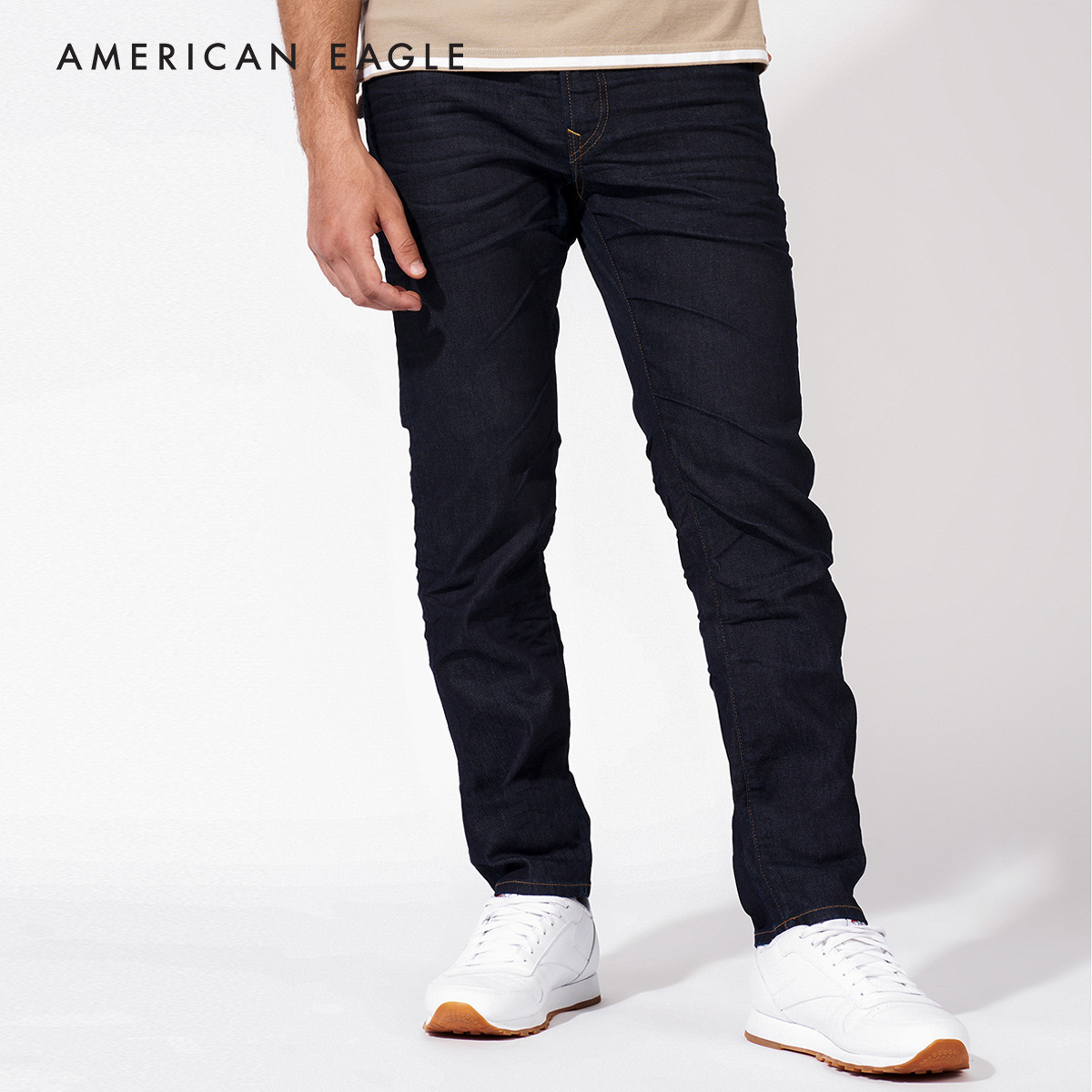 Jean Homme American Eagle Slim Droit - Taille 31/32, Noir - Occasion Très Bon état
