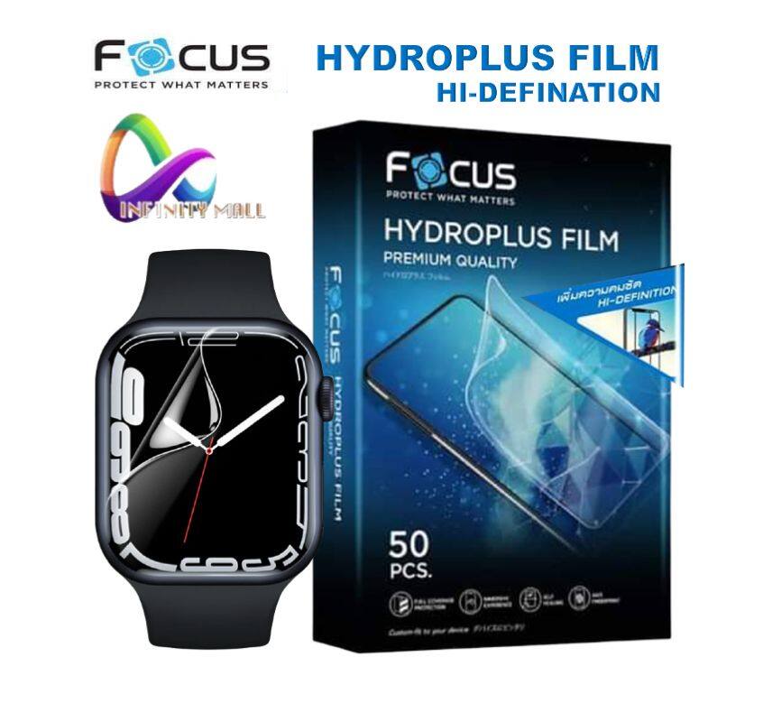 ฟิล์มไฮโดรเจล โฟกัส แบบใส Apple watch 7 / 6 Focus hydroplus film ฟิล์ม Apple watch 7 45 41 / 6 5 4 SE 40 44 mm. series