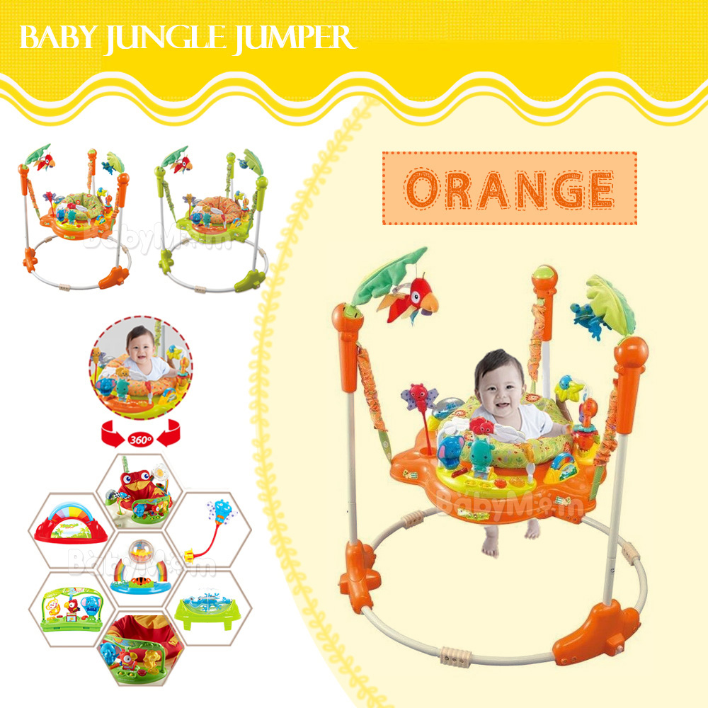 Jungle Jumper รุ่น Original จัมเปอร์ เก้าอี้กระโดด 360 องศา ของเล่นเสริมพัฒนาการ พร้อมเสียงเพลงดนตรีสนุกน่ารัก nontoxic ของแท้ 100%