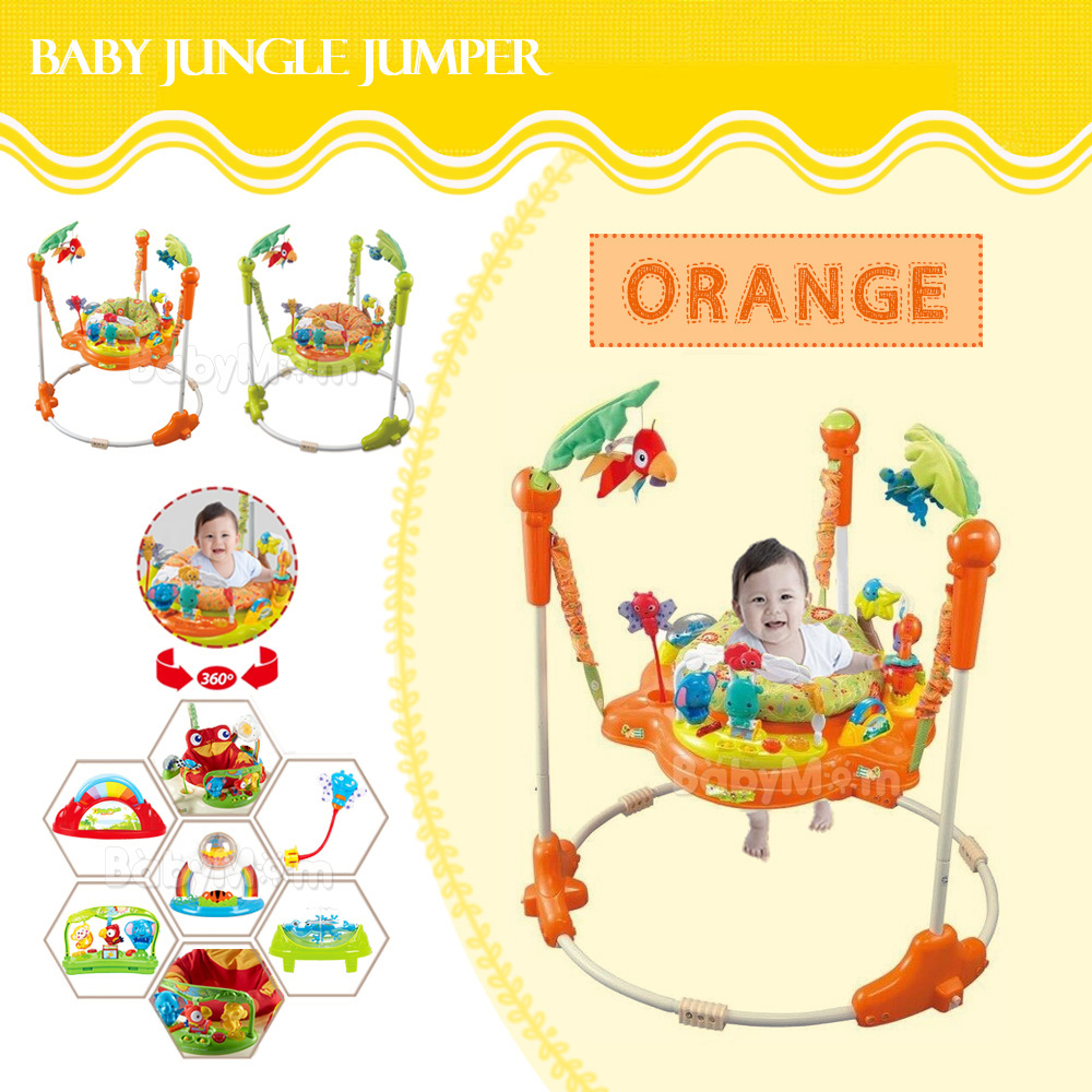 Jumper Jungle Jumbo จัมเปอร์ รุ่น Original เก้าอี้กระโดด 360 องศา ของเล่นเสริมพัฒนาการ พร้อมเสียงเพลงดนตรีสนุกน่ารัก nontoxic