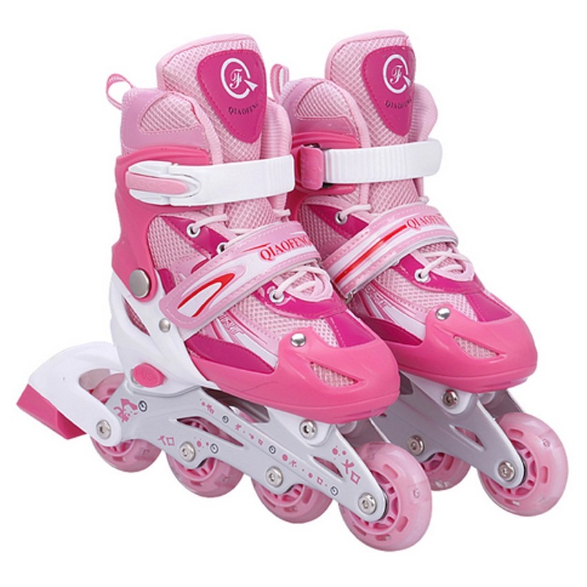 รองเท้าสเก็ต รองเท้าสเก็ต โรลเลอร์เบลด Roller Blade Skate รุ่น L= 38-42 --Pink โรเลอร์เบรด