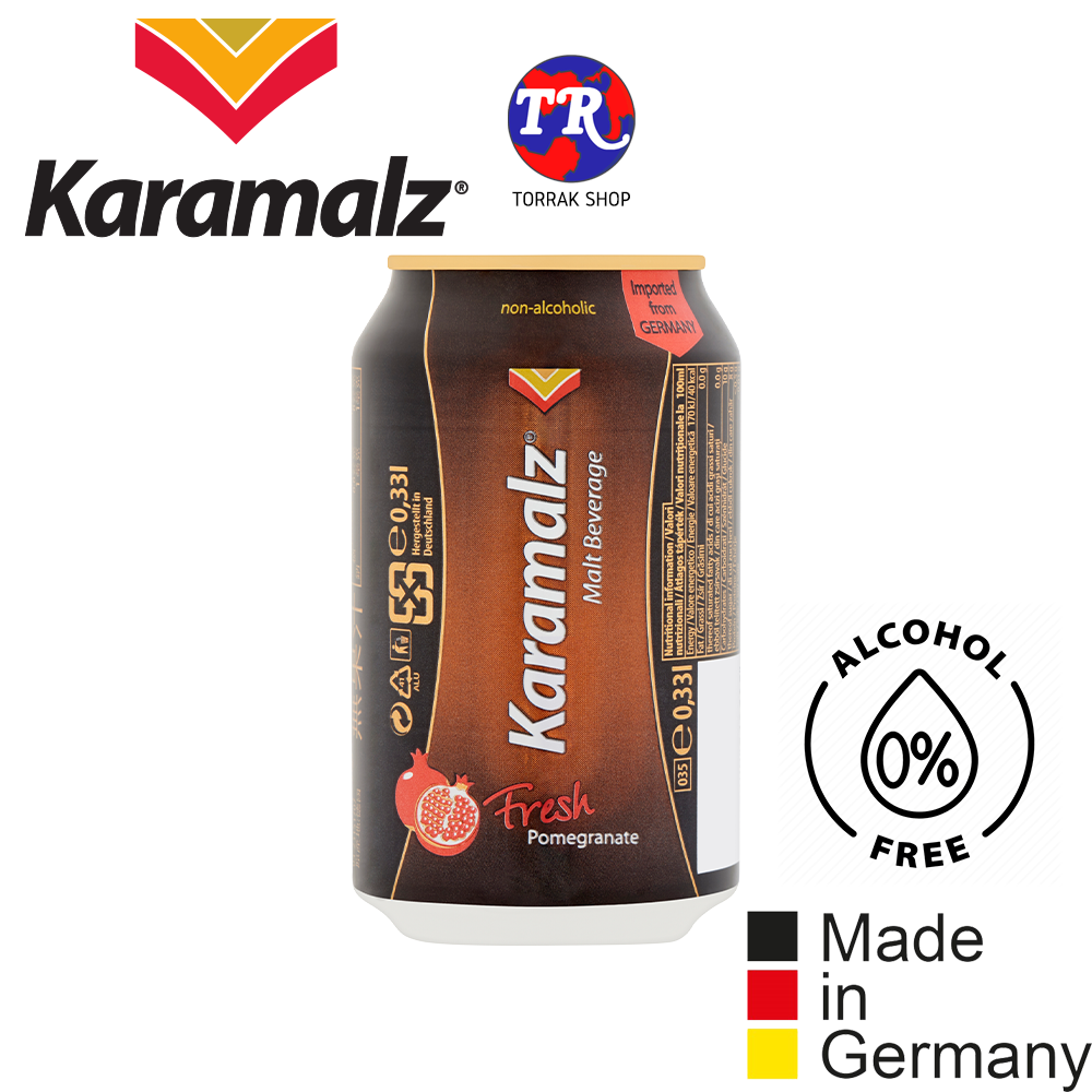 Karamalz Malt Beverage Pomegranate คาราไมลส์เครื่องดื่มมอล์ต รสทับทิม 330มล.