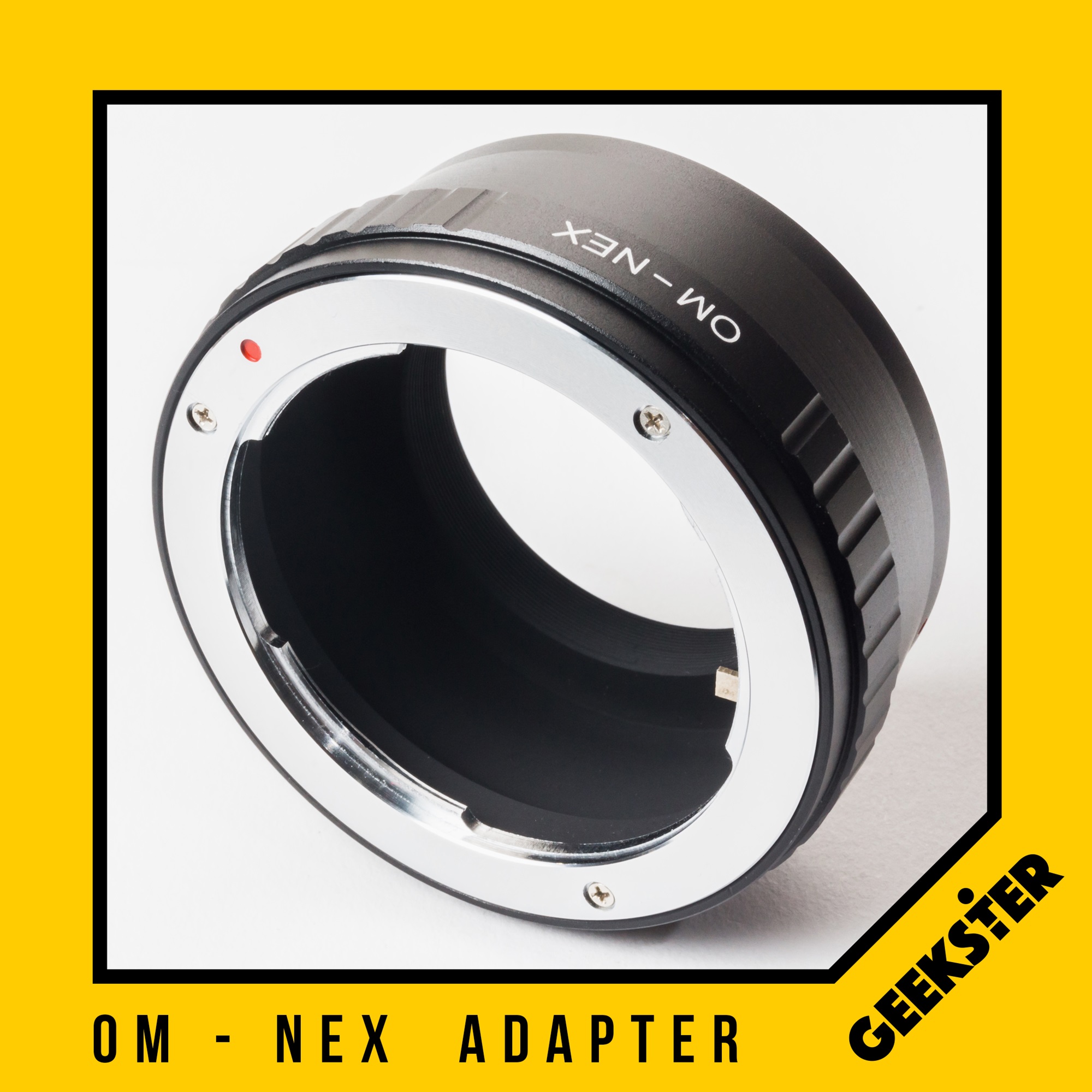 OM-NEX Adapter แปลงเลนส์ Olympus OM เพื่อเอามาใส่กล้อง Sony Mirrorless ( NEX / E / FE ) ( Lens mount adapter Mount OM For Sony ) ( เมาท์แปลง อแดปเตอร์ ) ( OM-NEX ) ( OM NEX / OM E / OM FE ) ( Geekster )