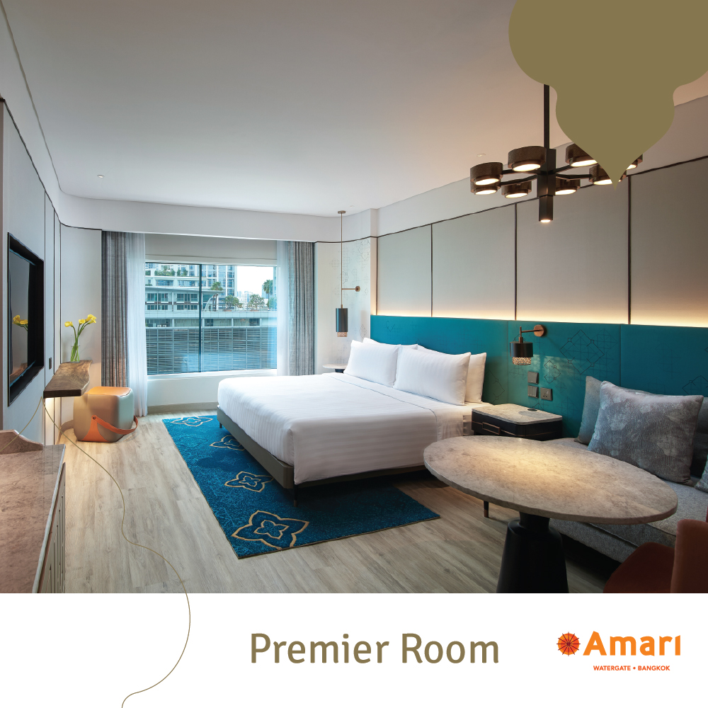 [E-voucher] Amari Watergate Bangkok -  Premier King or Twin Room and Breakfast  (ห้องพรีเมียร์  รวมอาหารเช้า) 1 คืน