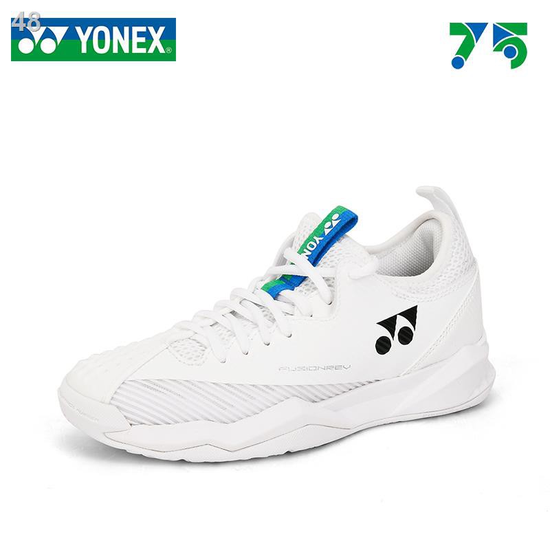 ♀♦2021 YONEX Yonex รองเท้าเทนนิสผู้ชายและผู้หญิงครบรอบ 75 ปีการดูดซับแรงกระแทกมืออาชีพ yy แบดมินตันรองเท้าผ้าใบ