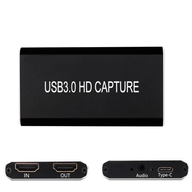 Best saller การ์ดจับภาพวิดีโอHDMI USB 3.0 ประเภท C HD 1080P เกมเครื่องบันทึกวิดีโอสำหรับPS3 ทีวีกล่อง Twitch OBS YouTube สดสตรีมมิ่ง hdmi adapter dvi usb สายแปลง cable 4k type c อุปกรณ์แปลง