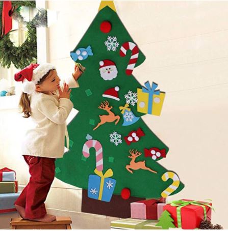พร้อมส่งจ้า  ต้นคริสมาสต์ DIY ติดผนัง Cute มาก  เสริมสร้างพัฒนาการและความสนุกสนานให้เด็กๆ