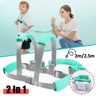 2/2.5M Toddler Kids Baby Anti-lost Safety Walking Harness Wrist Link Hand Strap Leash