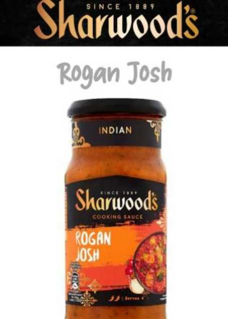 Sharwood's Indian Cooking Sauce Rogan Josh 420g ซอสสำหรับทำอาหารอินเดีย โรแกนจอช