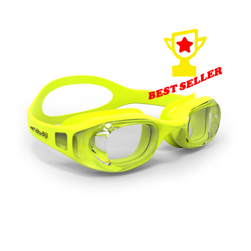 แว่นตาว่ายน้ำ XBASE EASY (สีเหลือง)  ทนทาน  !!! สินค้าแท้ 100% ขายดี !!!  SWIMMING GOGGLES 100 XBASE EASY