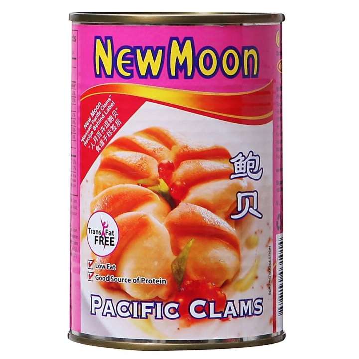 หอยลายแปซิฟิก 425 กรัม New Moon Pacific Clam 425g